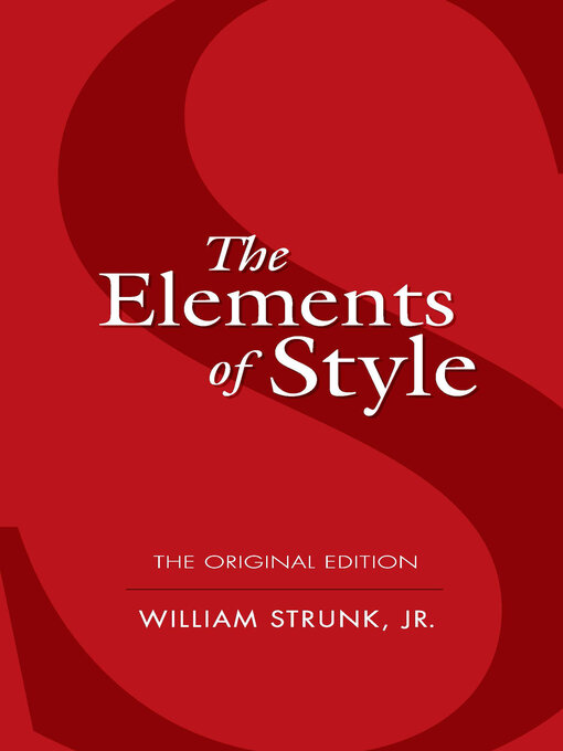 Cover image for The Elements of Style